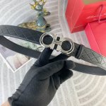 Ferragamo Special Leather Belt Automatic Series, Original Factory Premium Stainl