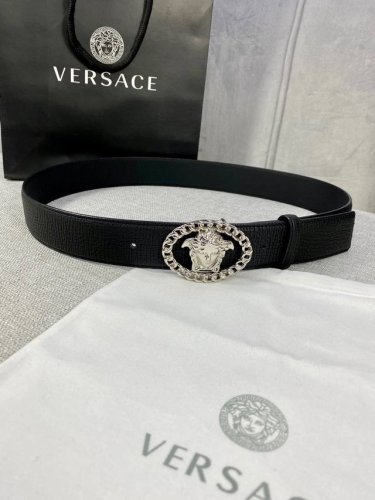 Width 4.0Cm Versace Vientiane Belt Is Decorated With The Iconic Versace Medusa H
