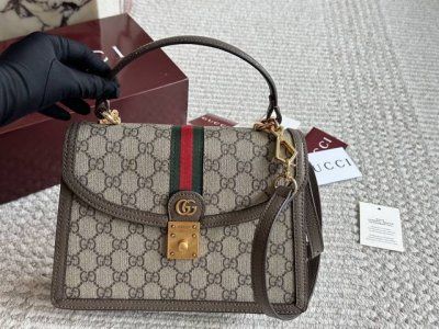 Replica edition with box Gucci's new Ophidia handbag DDD. Gucci's classic red a