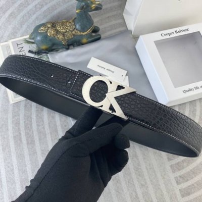 Ck Special leather belt series, original hardware and fine stainless steel buckl