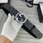 Width 3.8 Gucci classic style G logo pattern on the top layer leather bottom; wi