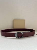3.8cm Width Coach This reversible belt combines two styles: one side is made of