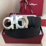 nfc-F3.5Cm High-End Custom Men's Belt, Double-Sided Imported Cowhide, Self-Se