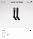Comes with packaging One pair per box Louis Vuitton classic logo cotton knee-hi
