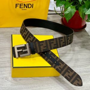 Fendl Fendi counter style width 3.8cm original custom fabric single loop belt st
