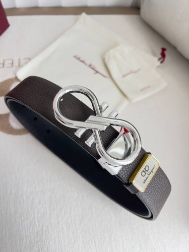 Product Name: Ferragamo Belt, Original Single Model: Buckle, Pure Copper Materia