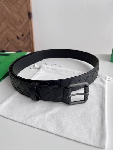 Bv 2026 Newest Men's Braided Belt, Handmade Intreccio Large Grid Braided Italian