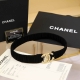 Chanel Cc chain with star rhinestones, brass logo buckle, calfskin, silver and g