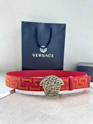 3.8Cm Wide Versace This Ribbon Belt Features A Casual Style With A Signature Gre