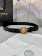 Width: 3.0 Cm Versace This Soft Leather Belt Features A 3D Medusa Waist Belt Buc