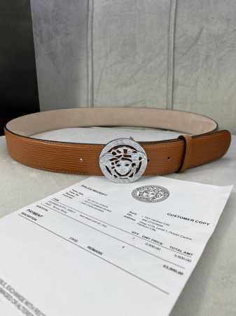 Width 4.0Cm This Versace Water Ripple Belt Is Decorated With The Iconic Versace - Click Image to Close