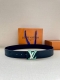 This Season's New 4.0-Inch Wide Lv-Embossed Reversible Belt Brings A Fresh Stree