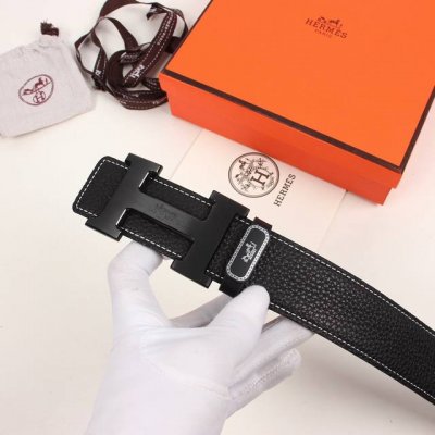 Herm S Counter Packaging Boutique Pure Steel Buckle! Vacuum Electroplated Belt B