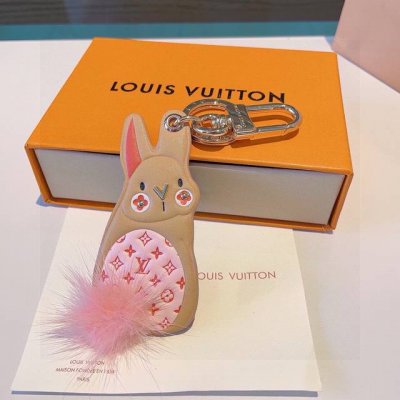 lv Bunny Keychain Mink Rabbit Tail Lv Bag Accessories And Keychains First Rel