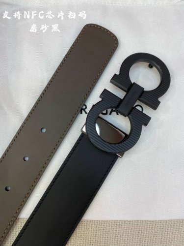 Special Nfc-F3.5Cm high-end customized men's belt, double-sided imported cowhide