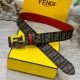 Special Fendi Fendi Counter Same Style Width 4.0Cm Double Ring Reversible Belt F