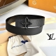 L0Uis Vuitt0N This season's new men's belt, 35mm wide, made from double-sided im