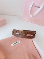Upgraded Original Custom Miu Miu 22 Metal Hollow Micro Logo. Minimalist Style Le