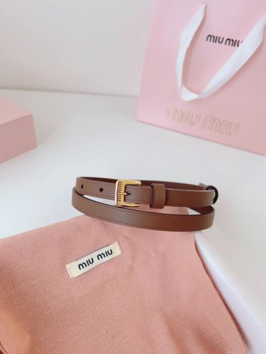 Upgraded Original Custom Miu Miu 22 Metal Hollow Micro Logo. Minimalist Style Le