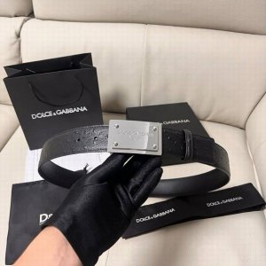 Special Dg, 4.0 Cm Wide Dolce&Gabbana New Men's Ostrich-Patterned Belt With A Ne