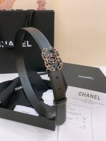 Xiangjia New Women's Belt Classic Double C Buckle Design, Leather Calfskin, Exqu