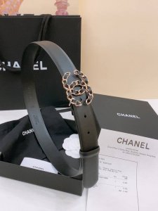 Xiangjia New Women's Belt Classic Double C Buckle Design, Leather Calfskin, Exqu