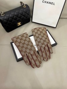 New Gucci Women's Gloves, Premium Lambskin Leather, Ultra-thin, Soft, Comfortab