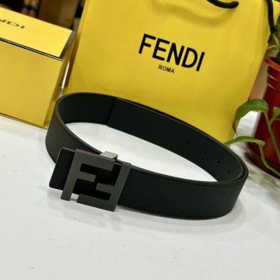 Fendl Fendi Width 38Mm Double-Sided Original Calfskin With Single Ruthenium Pall