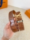 Product Name: Louis Vuitton Belt - Original Single Belt Model: Hook, Classic Pur
