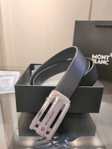 Special Montblanc New Seamless Automatic Belt, 34Mm Width, Premium Steel Buckle,