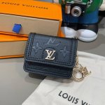 Lv universal Bluetooth headset bag, Lv embossed keychain headset bag, pendant ba