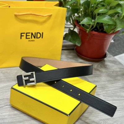 Picture packagingFendl women's belt width 30mm Double-sided original first-laye