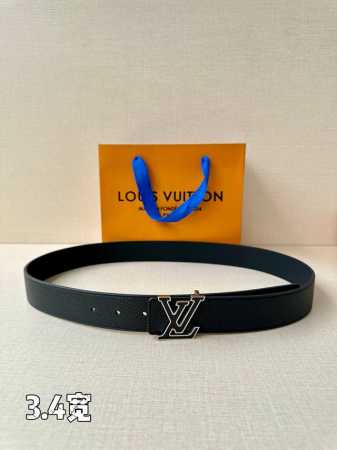 3.4 Wide Lv Aerogram Single-Sided Lychee Pattern Belt Makes The Three-Color Lv A - Click Image to Close