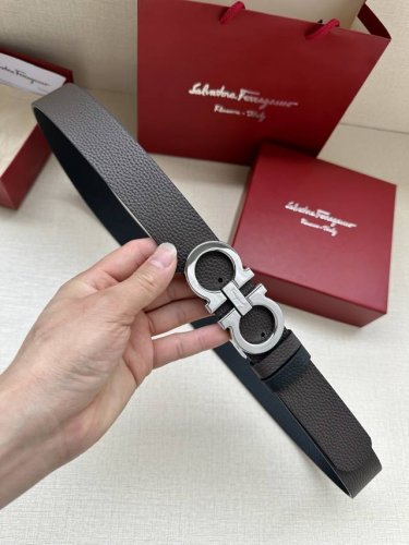 Ferragamo Size: 34Mm Premium Counter Buckle, Vacuum-Plated, Meticulous Craftsman