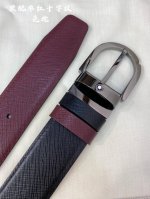 montblanc Montblanc width 3.5cm using top layer cowhide boutique pin buckle head