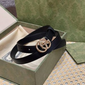 -Jd - G. Marmont narrow belt DDD. The brand's iconic motif has been transformed