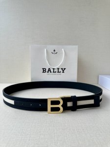Special Bally Men's Belt Width 3.4Cm This Model Is Made Of Imported Cowhide On T