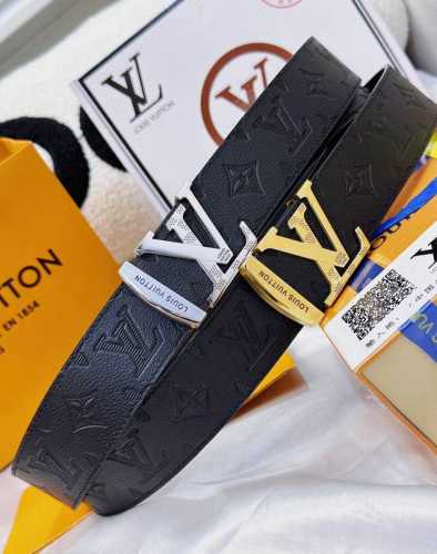 Belt: Louis Vuitton Top-Tier Replica. Belt: 100% Top-Grain Cowhide, Guaranteed