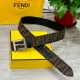 Fendl Fendi counter style width 3.8cm original custom fabric single loop belt st