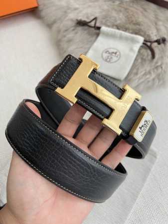 Product Name: Hermes Belt. Original Single Model: Buckle, Classic Pure Steel Buc - Click Image to Close