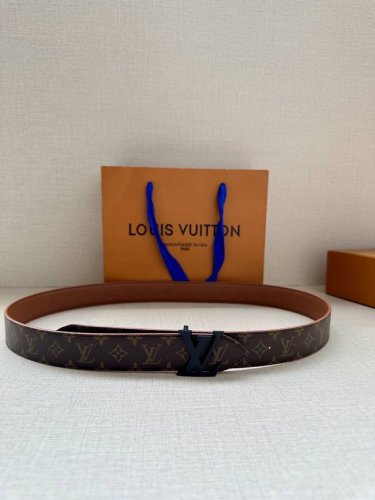3.0 Wide Lv Flowergram Round Double-Sided Belt Reinterprets Louis Vuitton's Clas
