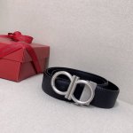Ferragamo, High-End Custom Men's Belt, Double-Sided Imported Cowhide, Can Be Use