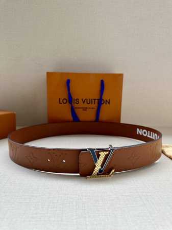Special 4.0 Width Lv Initiales Double-Sided Belt Has A Larger Grain Texture Of X - Click Image to Close
