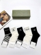 comes with packaging 5 pairs per box Gucci classic letter logo pure cotton mid-