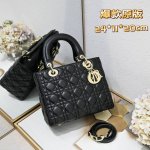Five-grid sheepskin black My Lady new design, flap bag, one-shoulder handbag cl