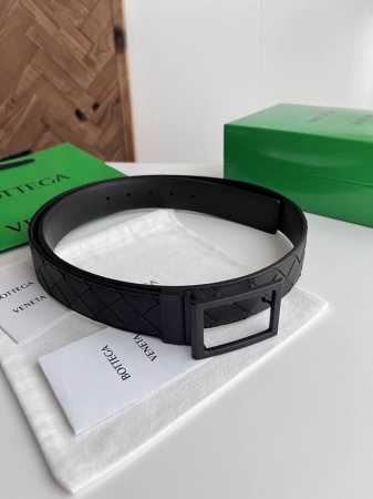 Bv New Men's Braided Belt, Double-sided, Handmade Intreccio Large Grid Braided D - Click Image to Close