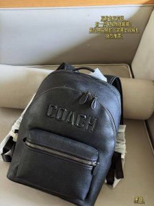 No boxSize: 32*38cm Coach Backpack New Series Backpack Double zipper, There is a