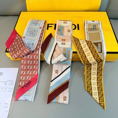 Fendi's most exciting silk scarf is finally here! This recognizable reversible h