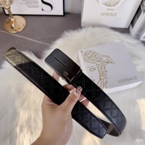 Versace Men's Automatic Belt - Width 35mm 316 fine steel buckle will never fade