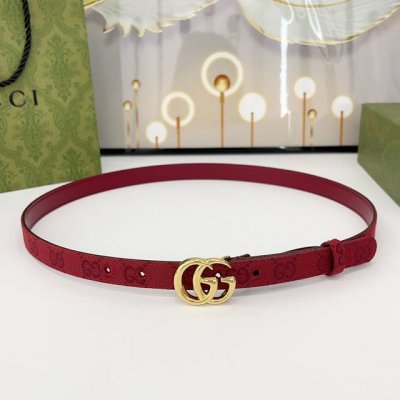 Special Gucci 2.0Cm New-Style Woven Canvas Strap, Canvas Paired With Leather Bas
